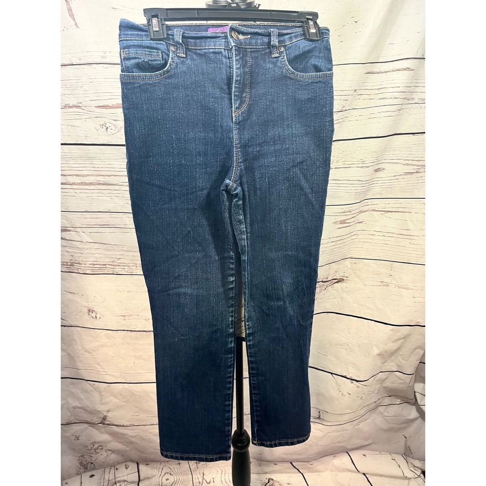 Gloria Vanderbilt Jeans Women's 4P Dark Wash Straight Leg Denim Pants‎